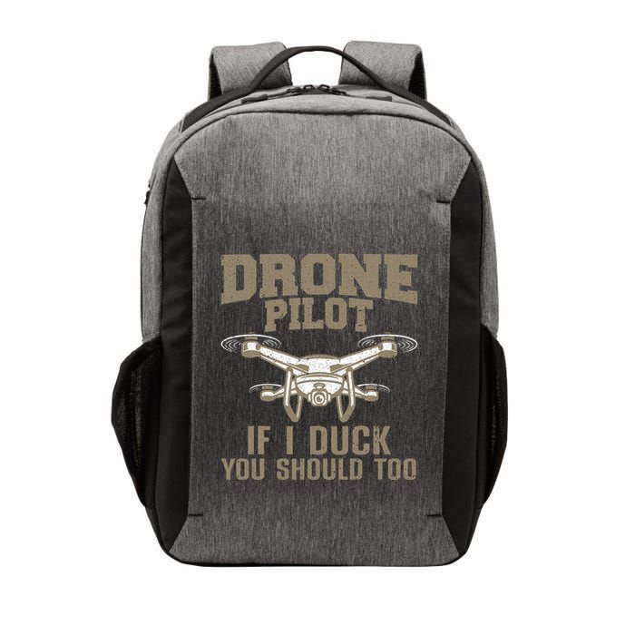 Funny Drone Pilot Design Drone Operator Vector Backpack