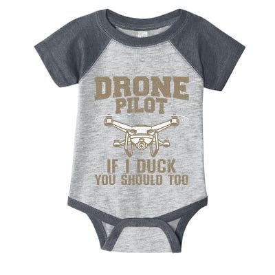 Funny Drone Pilot Design Drone Operator Infant Baby Jersey Bodysuit