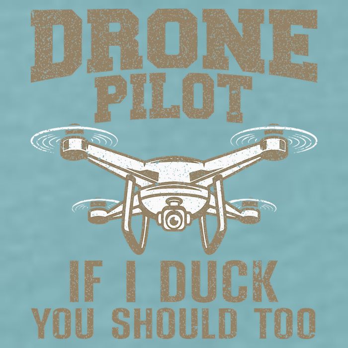 Funny Drone Pilot Design Drone Operator Sueded Cloud Jersey T-Shirt