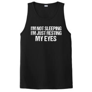 Funny Dad Quote I Am Not Sleeping I'm Just Resting My Eyes PosiCharge Competitor Tank