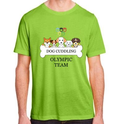 Funny Dog Quote Cuddling Team Cool Animal Adult ChromaSoft Performance T-Shirt