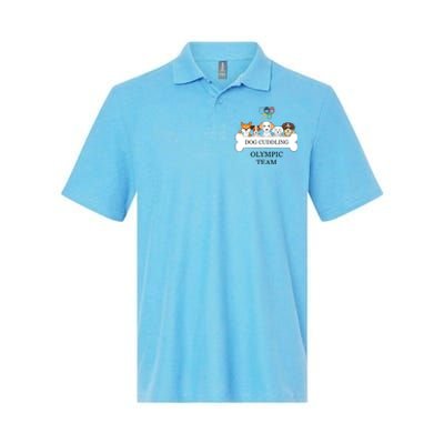 Funny Dog Quote Cuddling Team Cool Animal Softstyle Adult Sport Polo