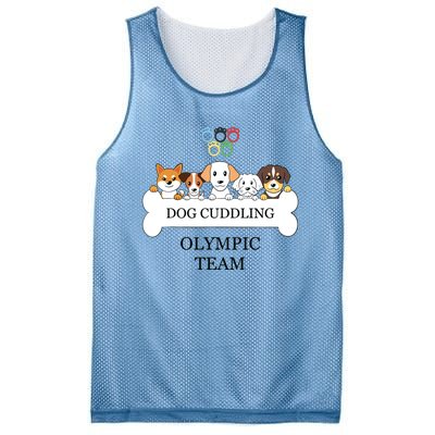 Funny Dog Quote Cuddling Team Cool Animal Mesh Reversible Basketball Jersey Tank