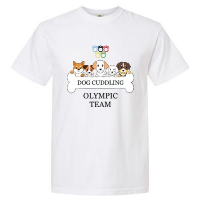 Funny Dog Quote Cuddling Team Cool Animal Garment-Dyed Heavyweight T-Shirt