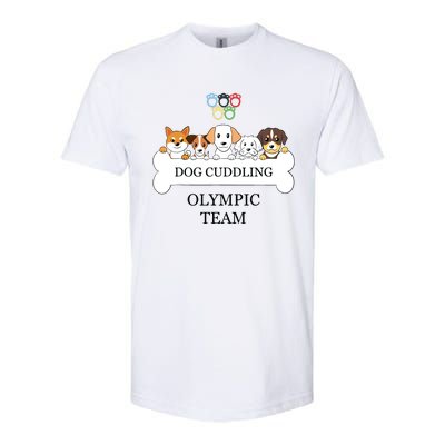 Funny Dog Quote Cuddling Team Cool Animal Softstyle CVC T-Shirt