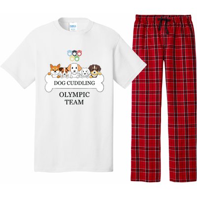 Funny Dog Quote Cuddling Team Cool Animal Pajama Set