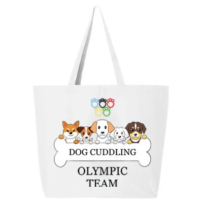 Funny Dog Quote Cuddling Team Cool Animal 25L Jumbo Tote