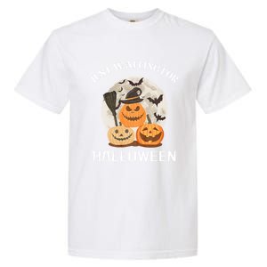 Funny Desgin Quote Just Waiting For Halloween Pumpkins Garment-Dyed Heavyweight T-Shirt