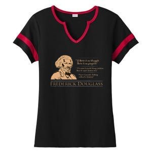 Frederick Douglass Quote For Black History Month Ladies Halftime Notch Neck Tee