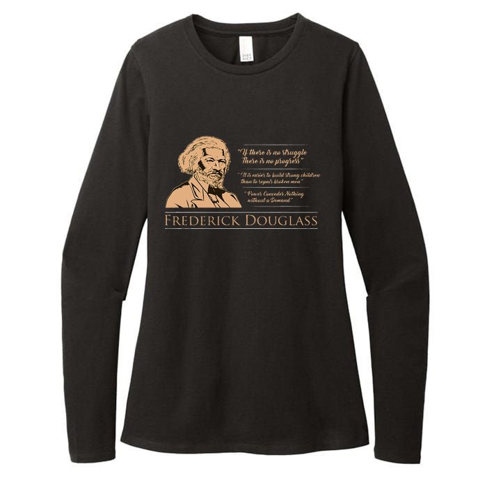 Frederick Douglass Quote For Black History Month Womens CVC Long Sleeve Shirt