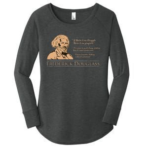 Frederick Douglass Quote For Black History Month Women's Perfect Tri Tunic Long Sleeve Shirt