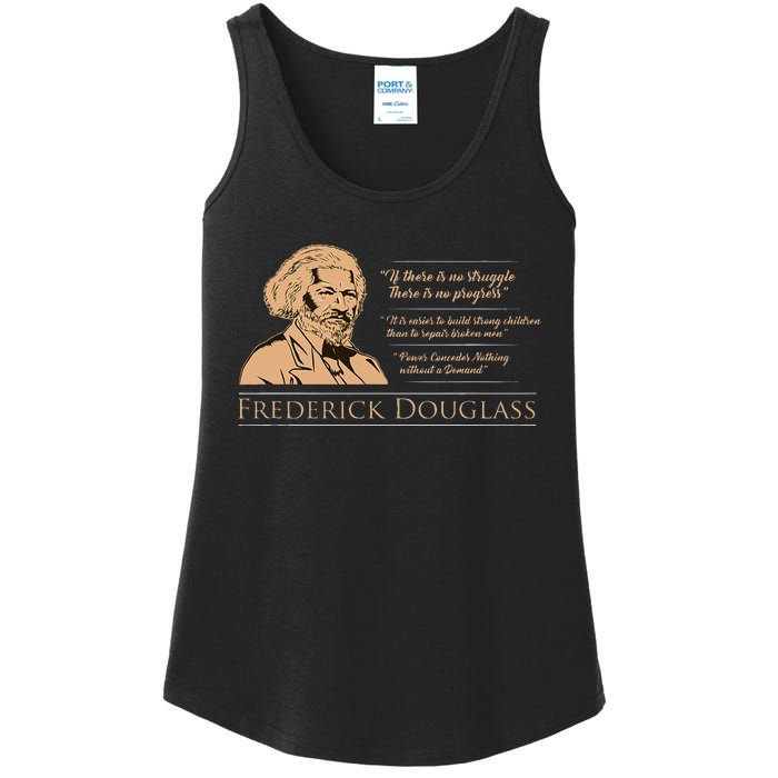 Frederick Douglass Quote For Black History Month Ladies Essential Tank