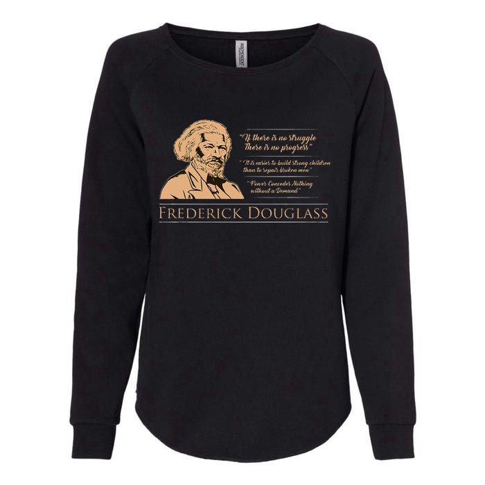 Frederick Douglass Quote For Black History Month Womens California Wash Sweatshirt