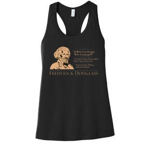 Frederick Douglass Quote For Black History Month Women's Racerback Tank