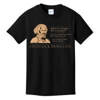 Frederick Douglass Quote For Black History Month Kids T-Shirt