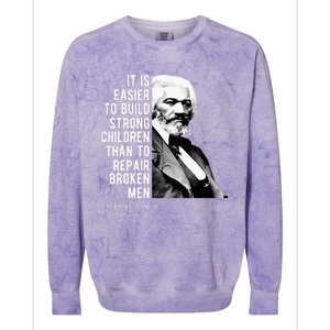 Frederick Douglass Quote For Black History Month Colorblast Crewneck Sweatshirt