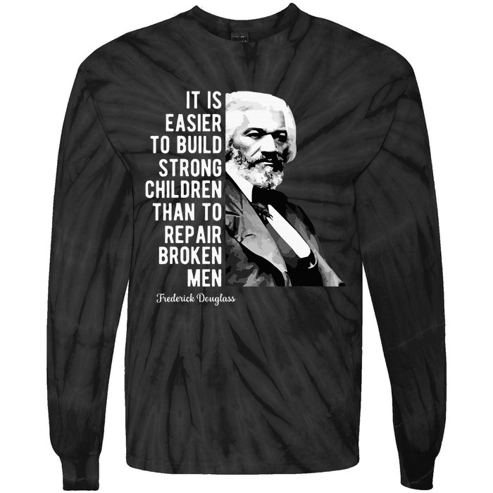 Frederick Douglass Quote For Black History Month Tie-Dye Long Sleeve Shirt