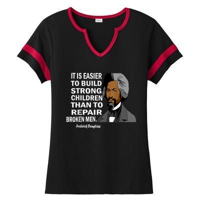 Frederick Douglass Quote Black History Month Ladies Halftime Notch Neck Tee