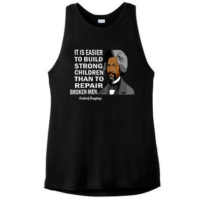 Frederick Douglass Quote Black History Month Ladies PosiCharge Tri-Blend Wicking Tank