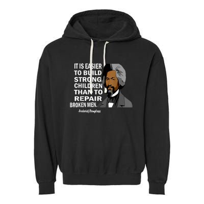 Frederick Douglass Quote Black History Month Garment-Dyed Fleece Hoodie