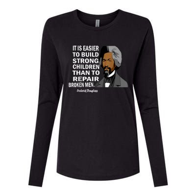 Frederick Douglass Quote Black History Month Womens Cotton Relaxed Long Sleeve T-Shirt