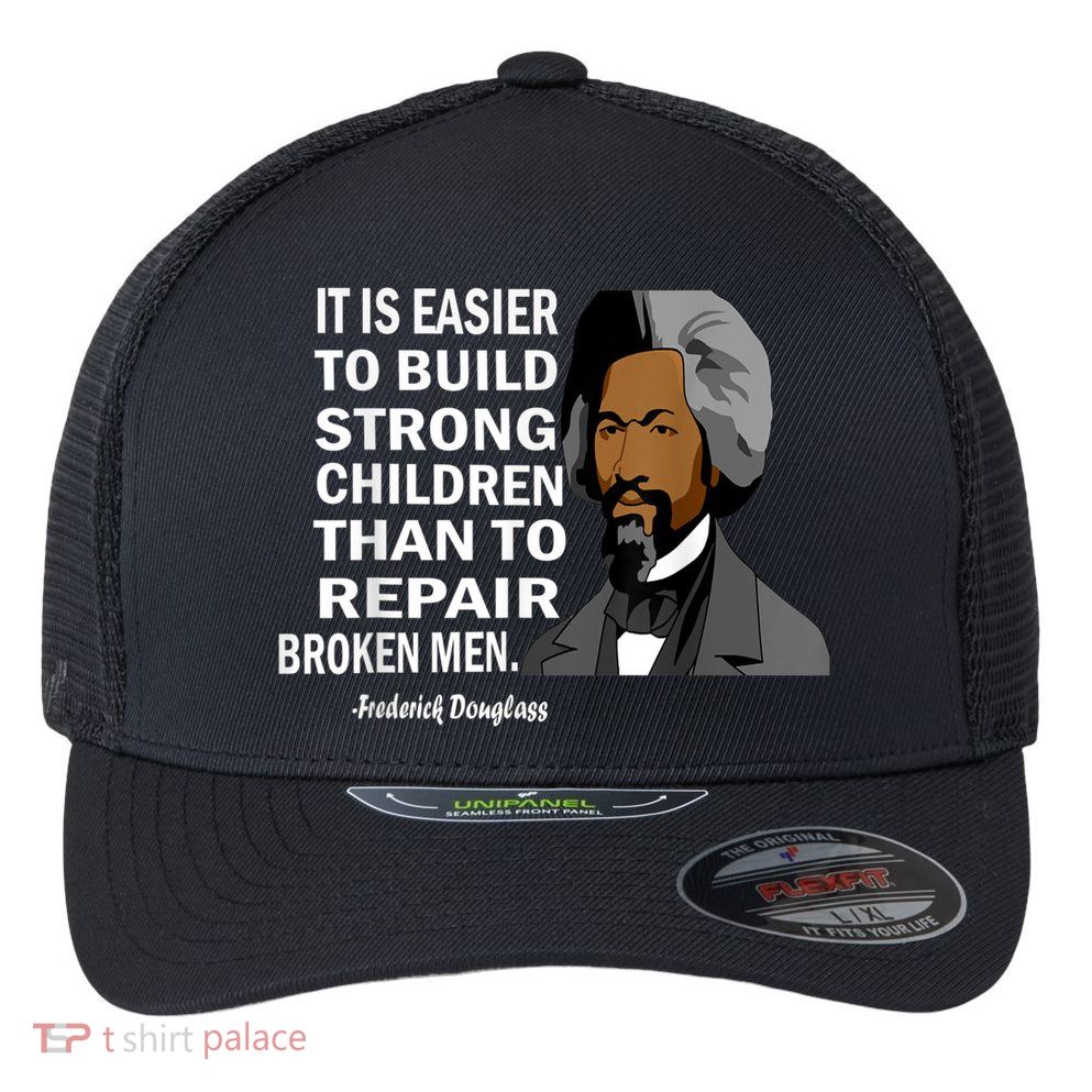 Frederick Douglass Quote Black History Month Flexfit Unipanel Trucker Cap