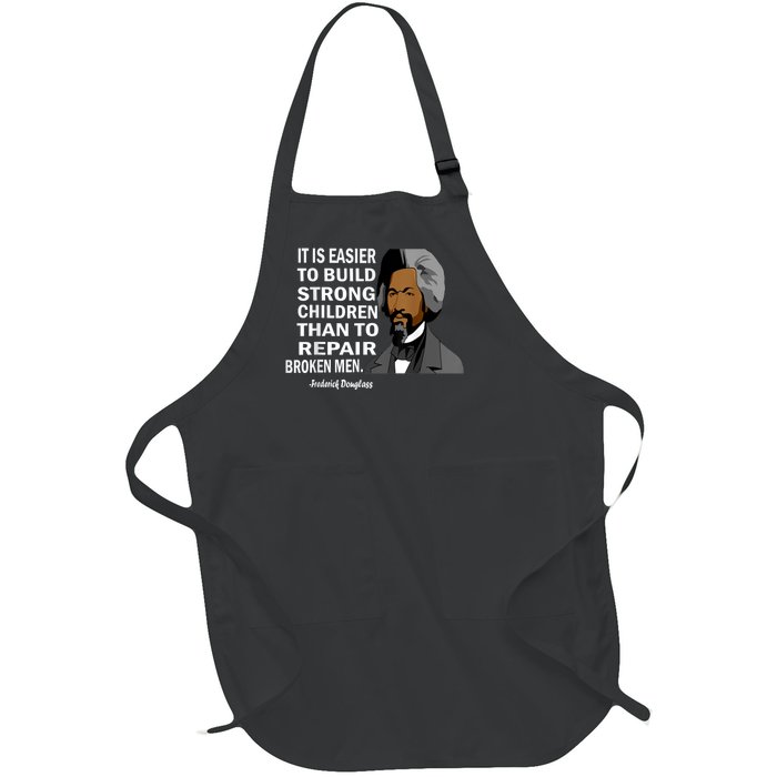 Frederick Douglass Quote Black History Month Full-Length Apron With Pockets