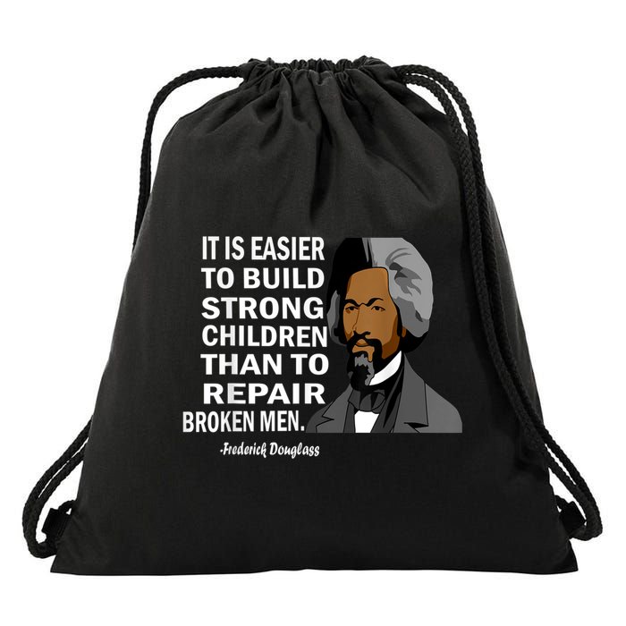 Frederick Douglass Quote Black History Month Drawstring Bag