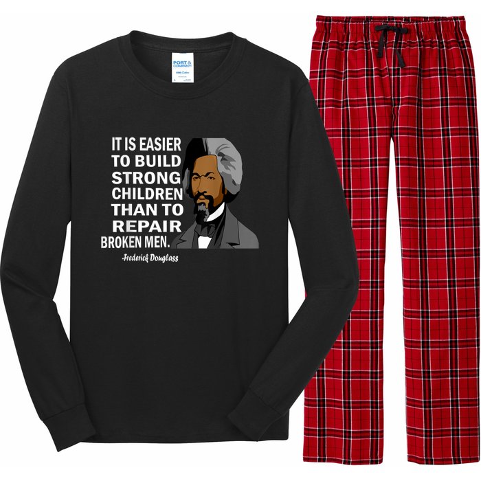 Frederick Douglass Quote Black History Month Long Sleeve Pajama Set