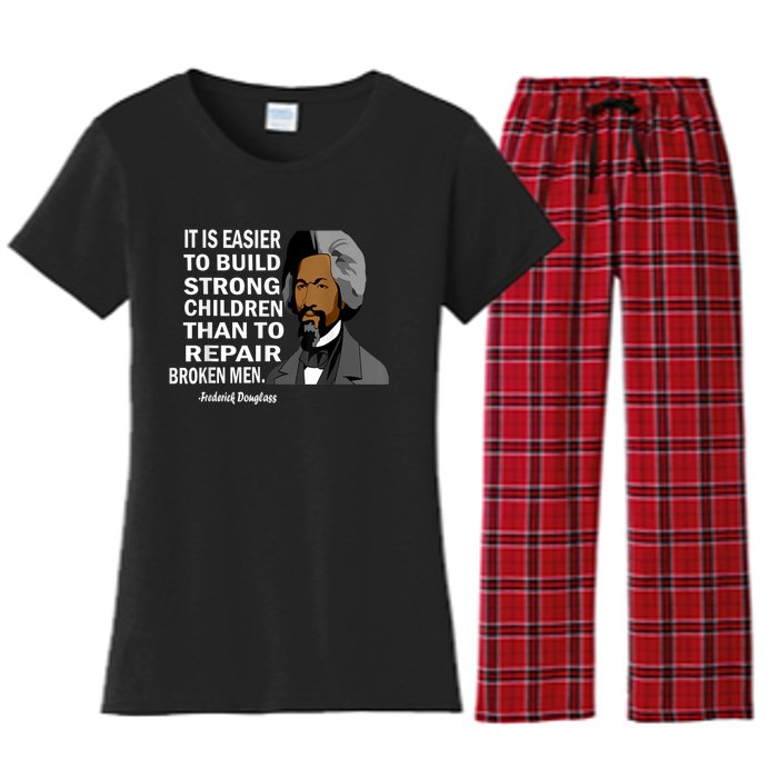 Frederick Douglass Quote Black History Month Women's Flannel Pajama Set