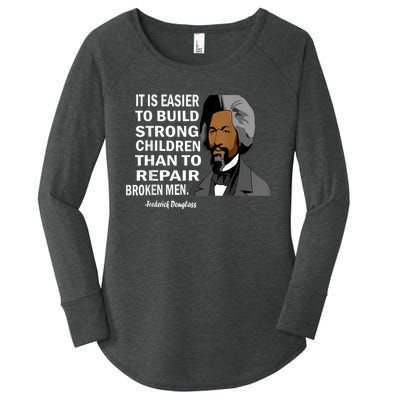 Frederick Douglass Quote Black History Month Women's Perfect Tri Tunic Long Sleeve Shirt