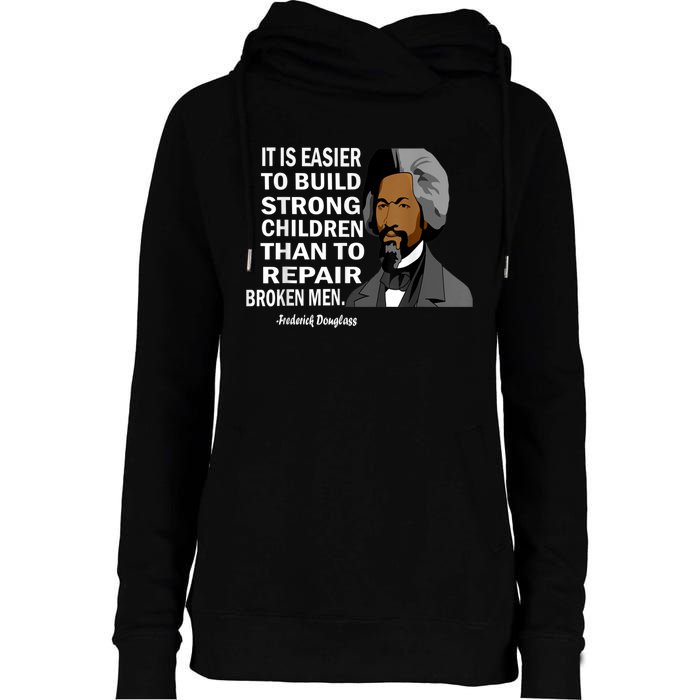 Frederick Douglass Quote Black History Month Womens Funnel Neck Pullover Hood