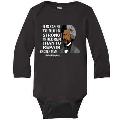 Frederick Douglass Quote Black History Month Baby Long Sleeve Bodysuit