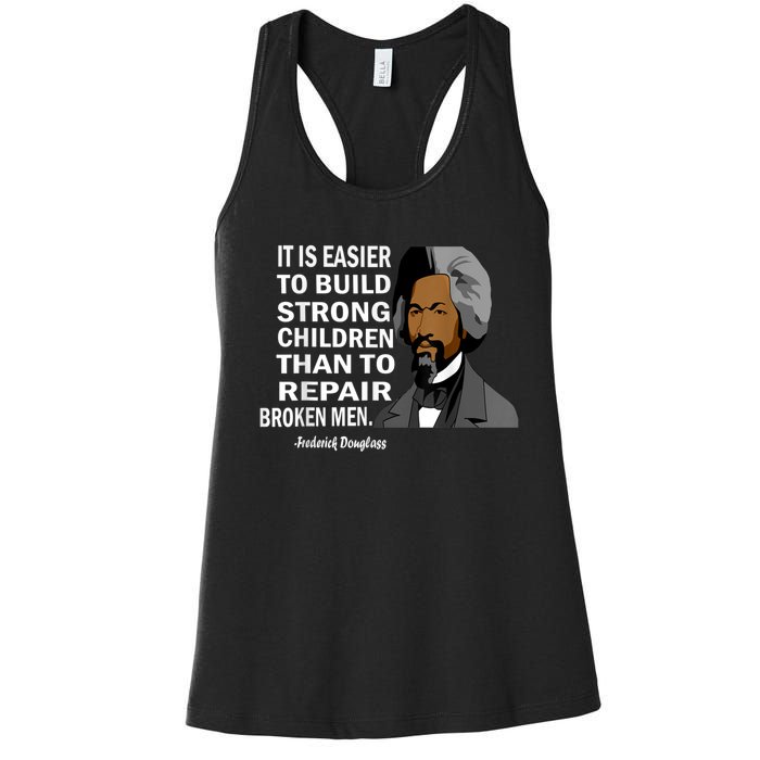 Frederick Douglass Quote Black History Month Women's Racerback Tank