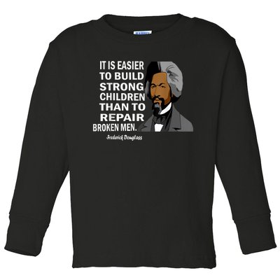 Frederick Douglass Quote Black History Month Toddler Long Sleeve Shirt