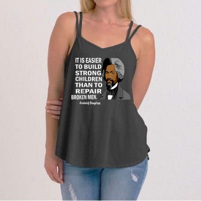 Frederick Douglass Quote Black History Month Women's Strappy Tank