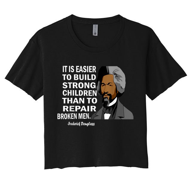 Frederick Douglass Quote Black History Month Crop Top