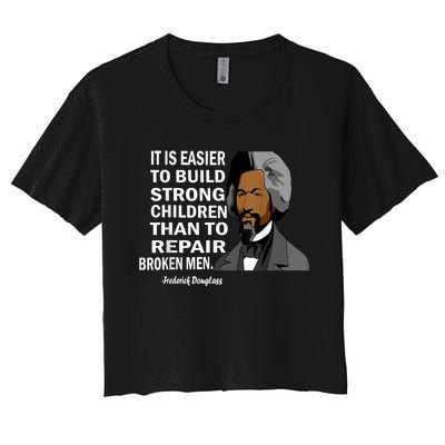 Frederick Douglass Quote Black History Month Women's Crop Top Tee