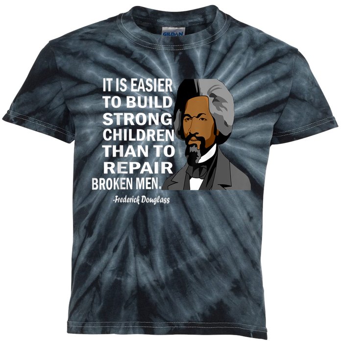 Frederick Douglass Quote Black History Month Kids Tie-Dye T-Shirt