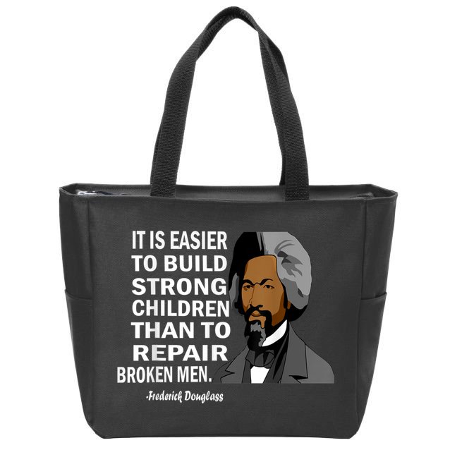 Frederick Douglass Quote Black History Month Zip Tote Bag