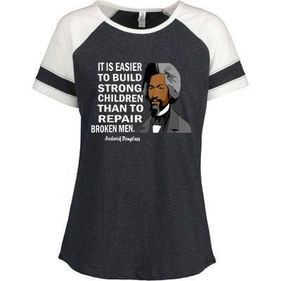 Frederick Douglass Quote Black History Month Enza Ladies Jersey Colorblock Tee