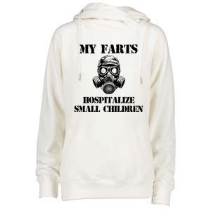 Funny Dad Quote My Farts Hospitalize Small Cool Dad Gift Womens Funnel Neck Pullover Hood