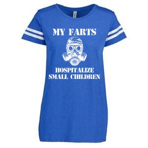 Funny Dad Quote My Farts Hospitalize Small Cool Dad Gift Enza Ladies Jersey Football T-Shirt