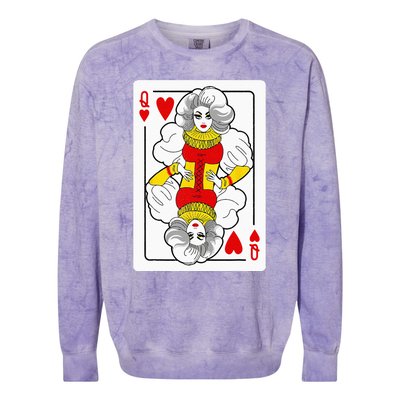 Fabulous Drag Queen Of Hearts Drag Queen Fan Yass Slay Werk Colorblast Crewneck Sweatshirt