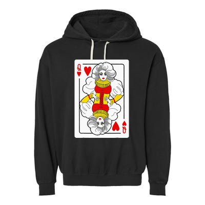 Fabulous Drag Queen Of Hearts Drag Queen Fan Yass Slay Werk Garment-Dyed Fleece Hoodie