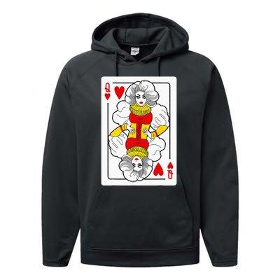 Fabulous Drag Queen Of Hearts Drag Queen Fan Yass Slay Werk Performance Fleece Hoodie