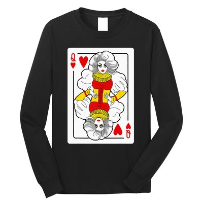 Fabulous Drag Queen Of Hearts Drag Queen Fan Yass Slay Werk Long Sleeve Shirt