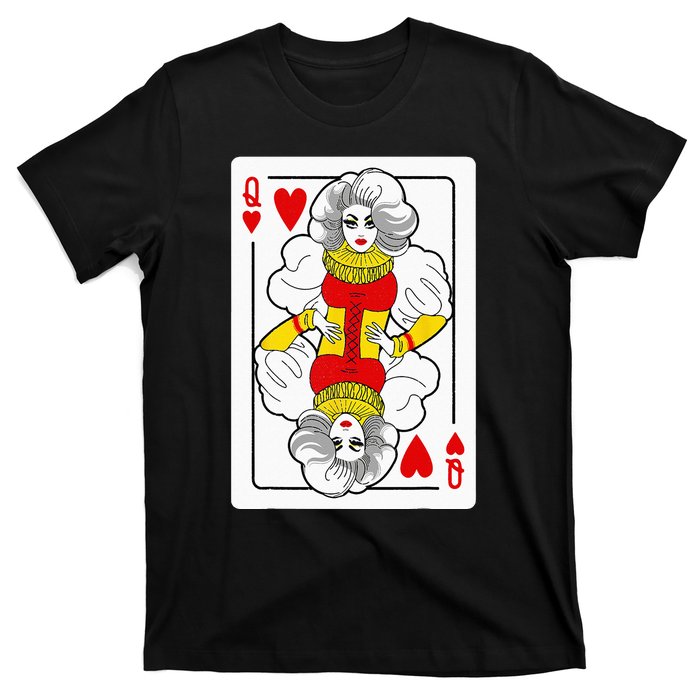 Fabulous Drag Queen Of Hearts Drag Queen Fan Yass Slay Werk T-Shirt