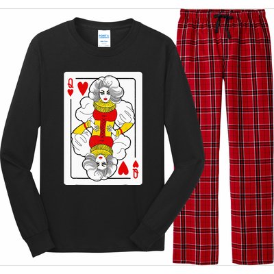 Fabulous Drag Queen Of Hearts Drag Queen Fan Yass Slay Werk Long Sleeve Pajama Set