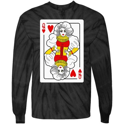 Fabulous Drag Queen Of Hearts Drag Queen Fan Yass Slay Werk Tie-Dye Long Sleeve Shirt